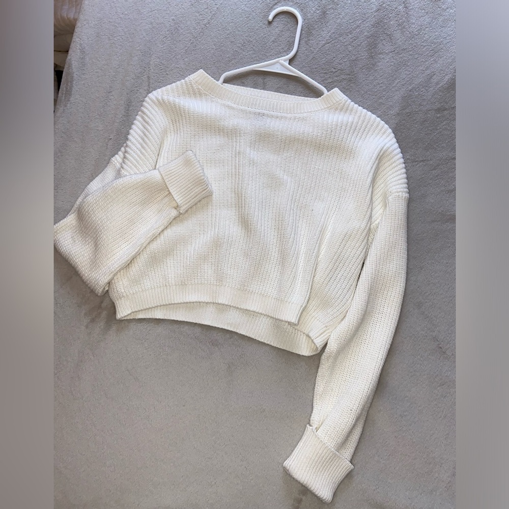 White Crewneck Sweater